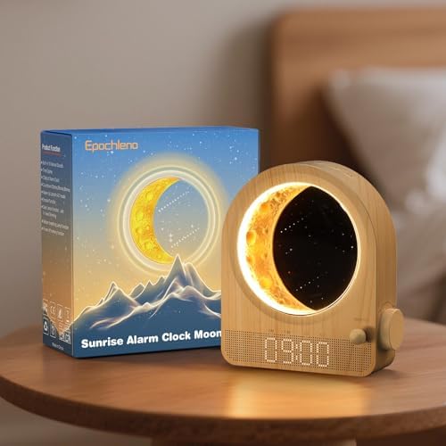 Epochleno Sunrise Alarm Clock with White Noise and Moonlight