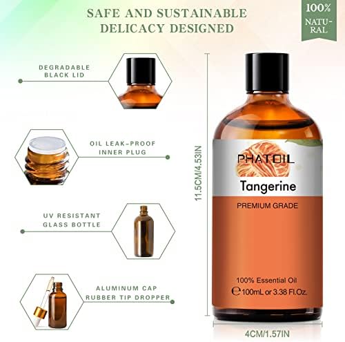 PHATOIL 338 Fl Oz Tangerine Essential Oil 100ML Bottle