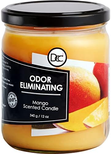 Mango Scented Odor Eliminating Candle - 80 Hour Burn