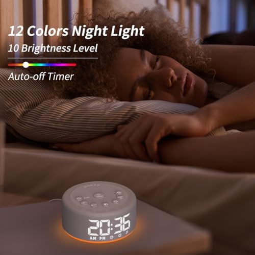 3 in 1 Sound Machine Alarm Clock Night Light