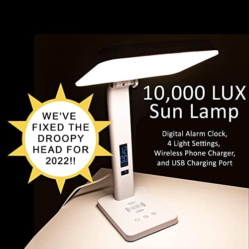 TheraLite Aura Qi Light Therapy Lamp with USB Charger