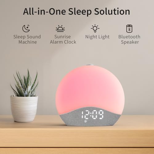EASYERA Sunrise Alarm Clock with Sound and Light