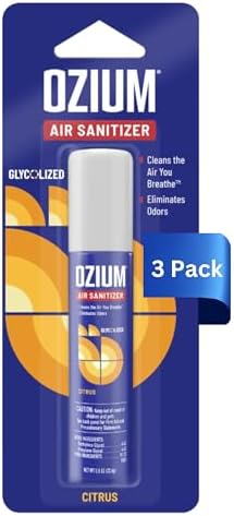 Ozium 08 Oz Air Sanitizer Spray Pack of 3 Citrus