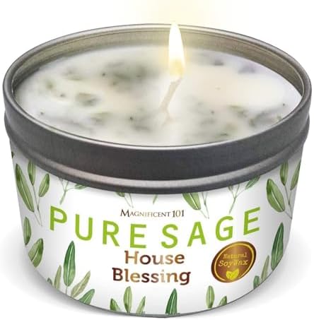 Magnificent 101 Pure Sage Smudge Candle 6 Oz