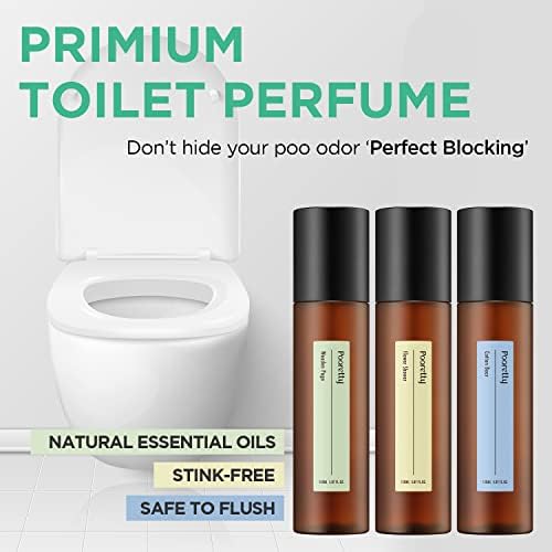 POORETTY Pre-Poo Toilet Spray 507 floz Soft Cotton Baby Powder Scent