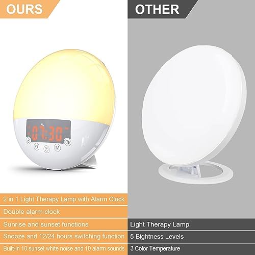 RICIAL Sunrise Alarm Clock with Wake Up Light