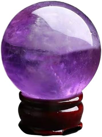 Natural Amethyst Crystal Ball with Stand