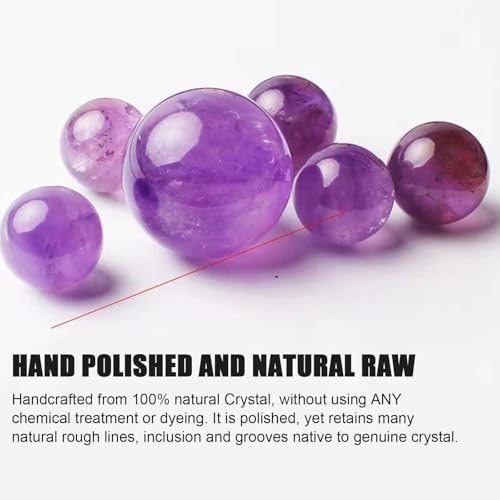 Natural Amethyst Crystal Ball with Stand