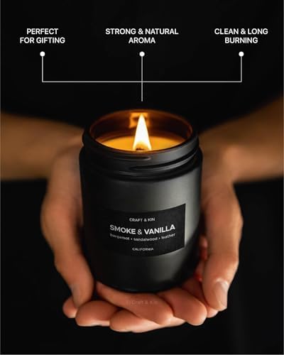 Craft Kin Premium Smoke Vanilla Candle