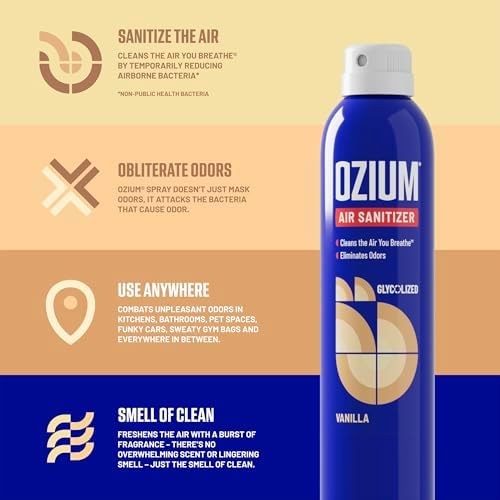 Ozium 8 Oz Air Sanitizer Vanilla Scent