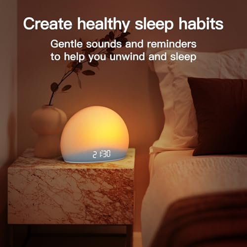 HOUSBAY Sunrise Alarm Clock with White Noise