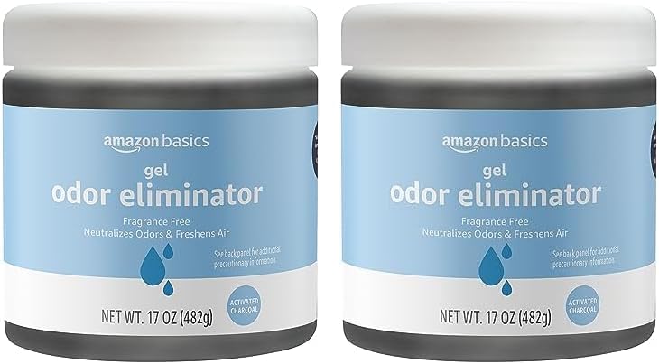 Amazon Basics Gel Odor Eliminator 17 Oz Pack of 2