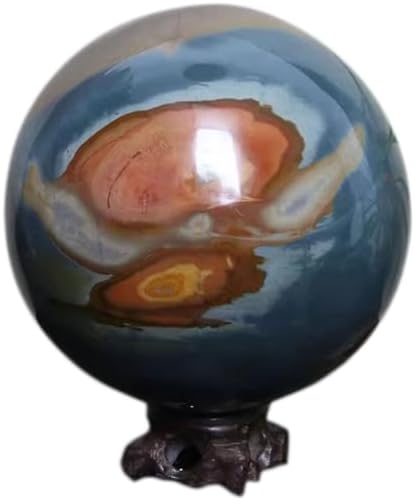 Ocean Jasper Healing Crystal Sphere with Stand 28 Inch