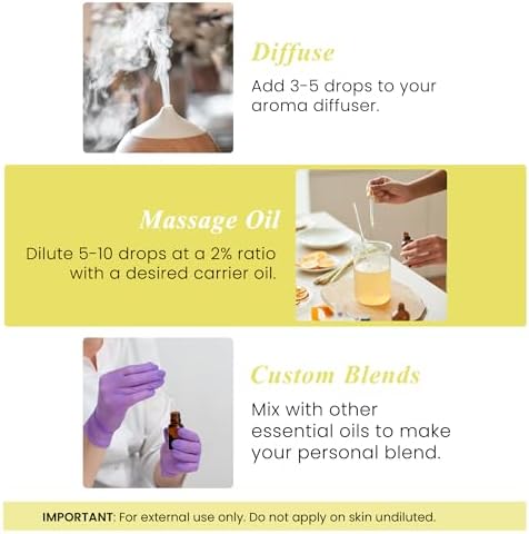 Handcraft Blends Organic Lemon Essential Oil 1 Fl Oz