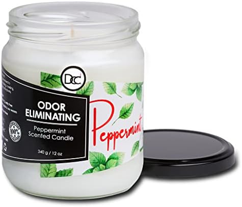 Peppermint Odor Eliminating Soy Candle - 80 Hour Burn
