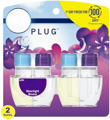 Moonlight Breeze Plug In Air Freshener with 2 Refills