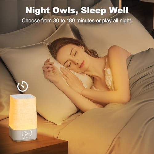 4-in-1 Sunrise Alarm Clock with White Noise and Night Light