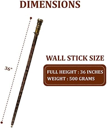 Antique Compass Telescope Walking Stick Cane
