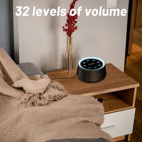 EasyHome Sleep Sound Machine with 30 Sounds and Night Light
