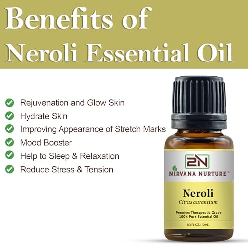 Nirvana Nurture Neroli Essential Oil 100 Pure Therapeutic Grade