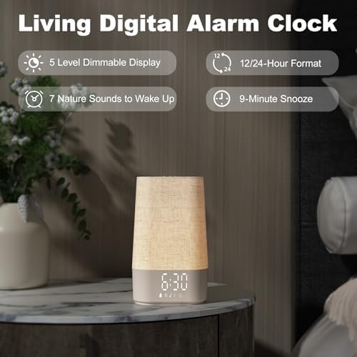 4-in-1 Sunrise Alarm Clock with White Noise and Night Light