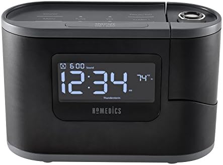 Homedics SoundSleep Recharged Alarm Clock with White Noise and Sleep Sounds