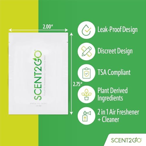 Scent2Go Toilet Fragrance Powder - 20 Travel Packets