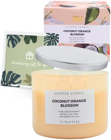 Coconut Orange Blossom 3 Wick Soy Candle
