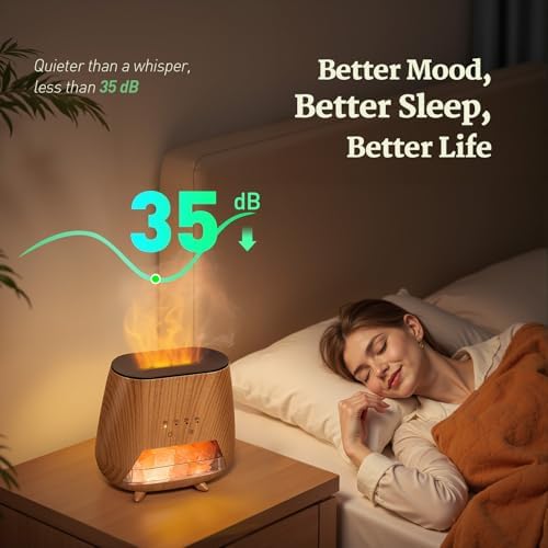 Essential Oil Diffuser with Himalayan Salt and LED Light