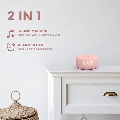 Buffbee Sound Machine and Alarm Clock 2-in-1