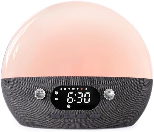 MOMILLA Sunrise Alarm Clock with Bluetooth Speaker