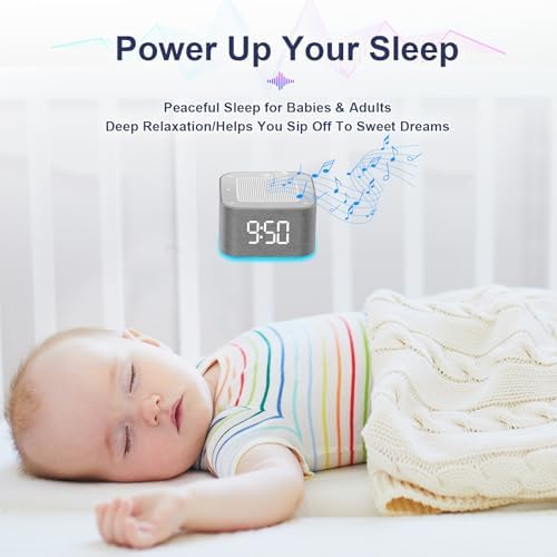 Sound Machine Alarm Clock with 32 Soothing Sounds