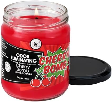Cherry Bomb Odor Eliminating Candle - 80 Hour Burn