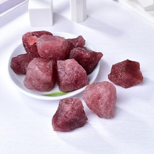 Natural Strawberry Quartz Rough Stones 1 Pound 3-5cm