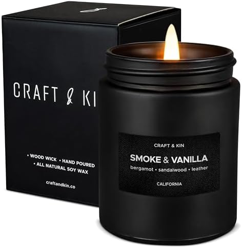 Craft Kin Premium Smoke Vanilla Candle