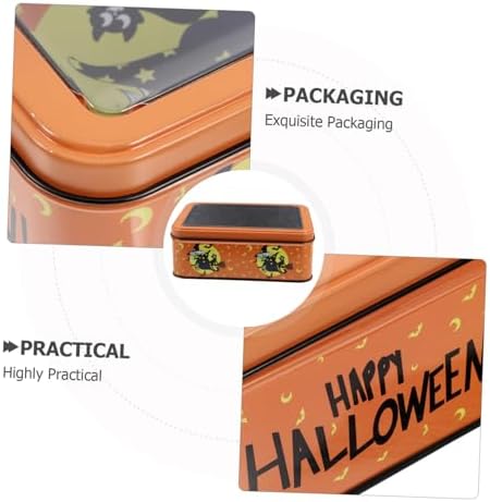 Beaupretty Halloween Tinplate Storage Box