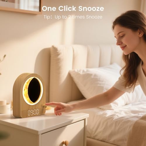 Epochleno Sunrise Alarm Clock with White Noise and Moonlight