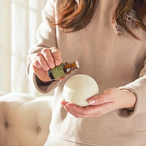 Thymes Wool Dryer Balls Set - 3 Balls 1 Scented Fragrance Oil