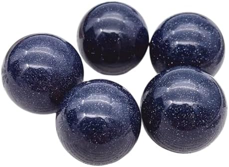 5PCS Blue Goldstone Healing Crystals 25mm