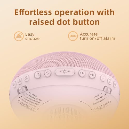 Odokee Sunrise Alarm Clock with White Noise and Bluetooth Speaker