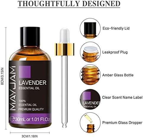 MAYJAM Lavender Essential Oil 30ML for Massage and Diffuser