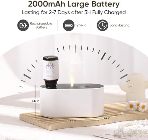 Waterless Diffuser with 3 Mist Modes Portable Aromatherapy Machine
