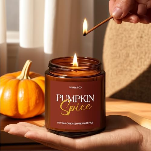 Pumpkin Spice Fall Candle for Aromatherapy