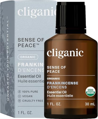 Cliganic USDA Organic Frankincense Essential Oil 1oz