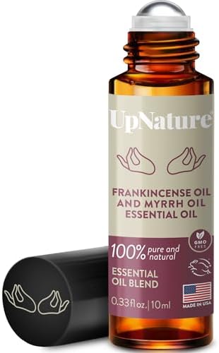 UpNature Frankincense and Myrrh Oil Roll On - Natural Essential Oil for Skin