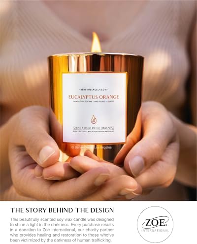 Benevolence LA Eucalyptus Orange Soy Candle 8oz