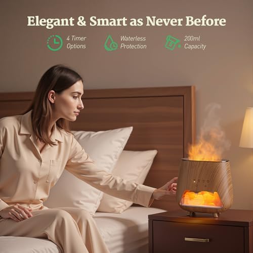 Essential Oil Diffuser with Himalayan Salt and LED Light