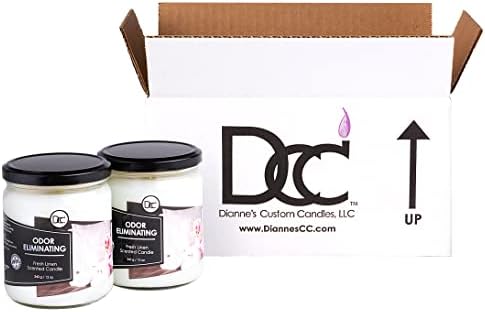 Fresh Linen Two Pack Aromatherapy Candles with High Fragrance