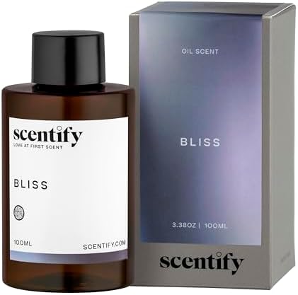 Scentify Bliss Aroma Oil Refill - 100ml Luxury Eucalyptus Bergamot Tea Powdery Scent