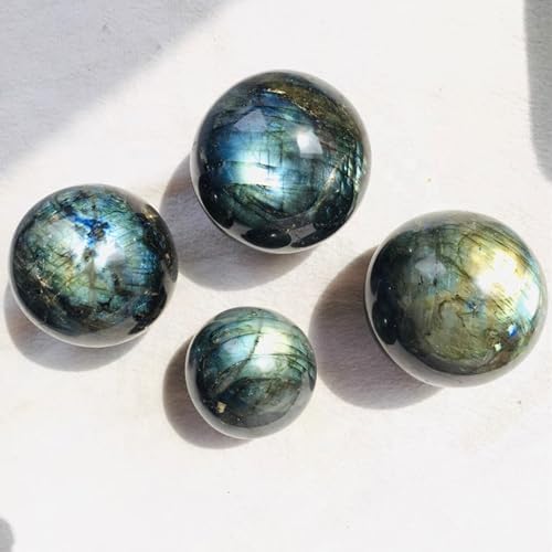 Labradorite Sphere Healing Crystal Ball with Pedestal